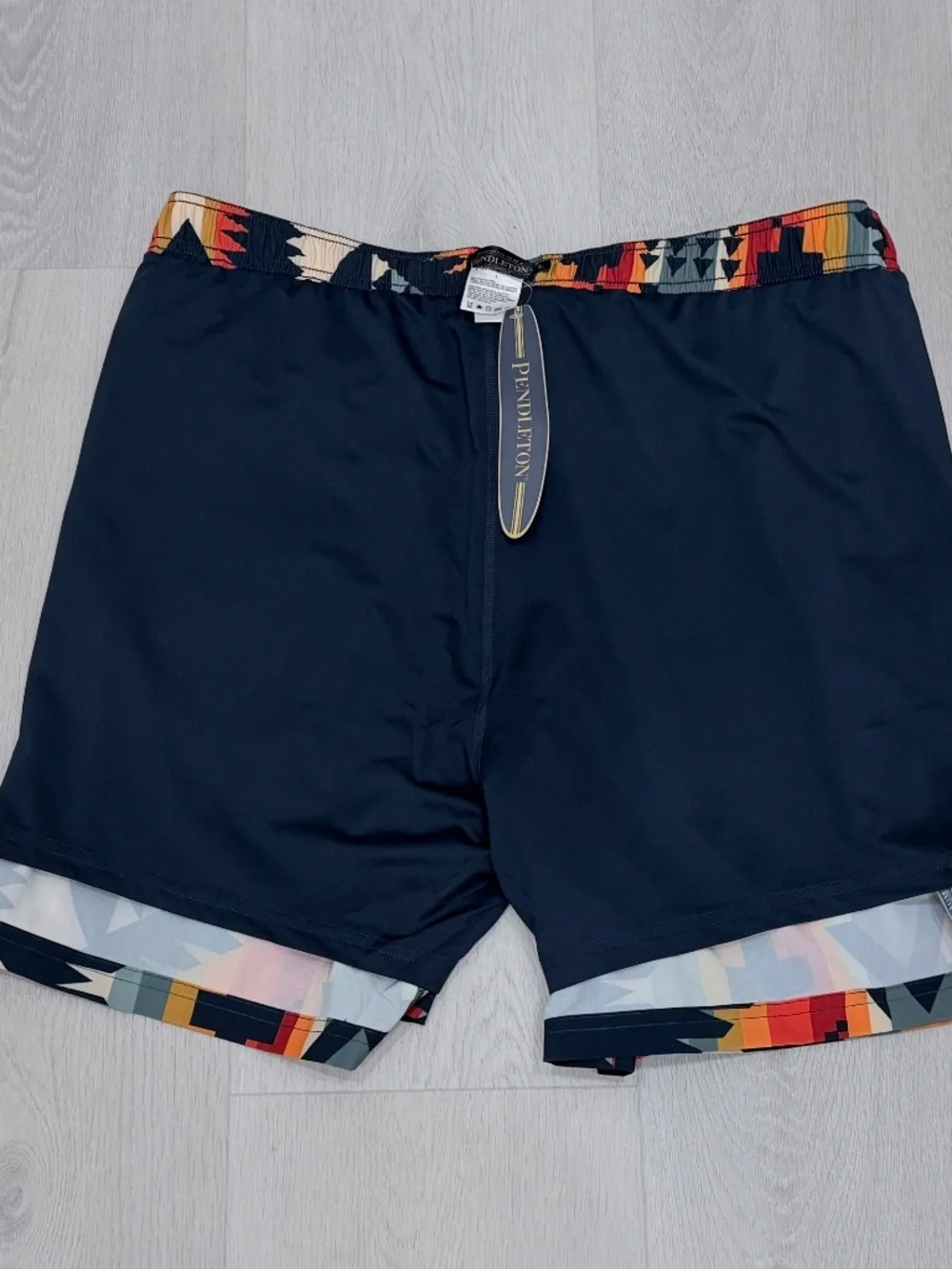 Pendleton Landscape Shoreside Swim Trunks 7” UPF 50+ Built-In Liner Mens L